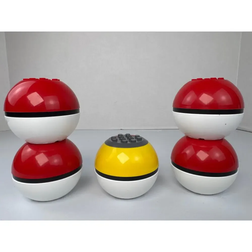 5 Mega Pokemon Building toys set poke balls